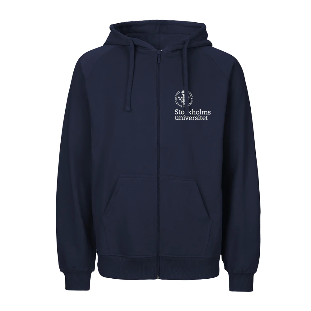 Zip-Hoody blå