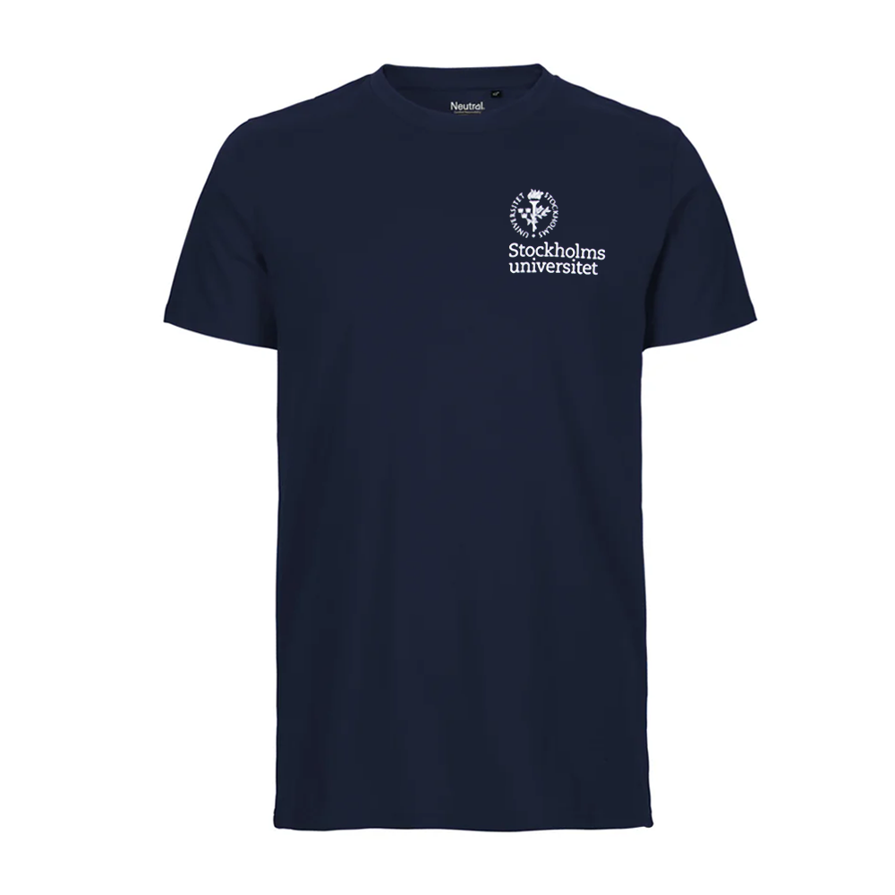 T-shirt blå, liten logo, Herr