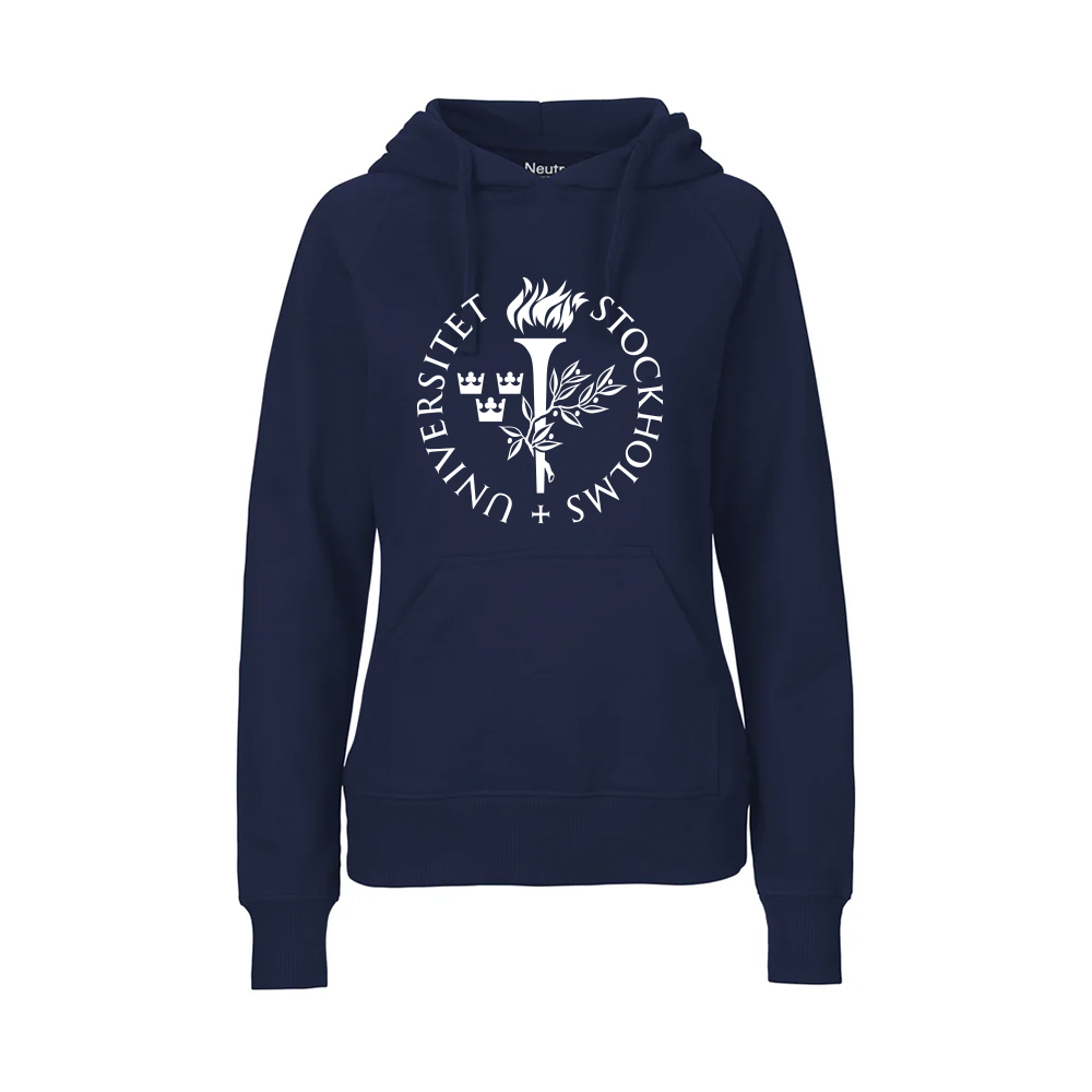 Hoodie, dam Blå