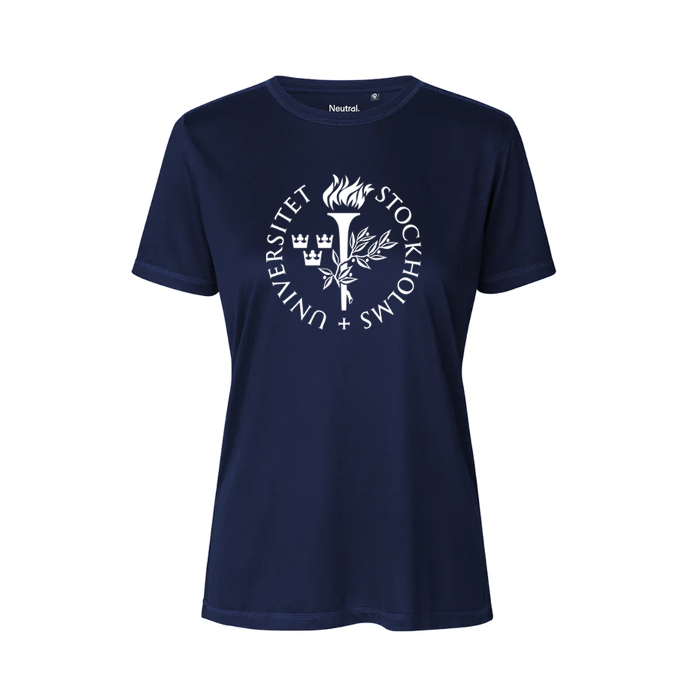 Funktions t-shirt blå, dam